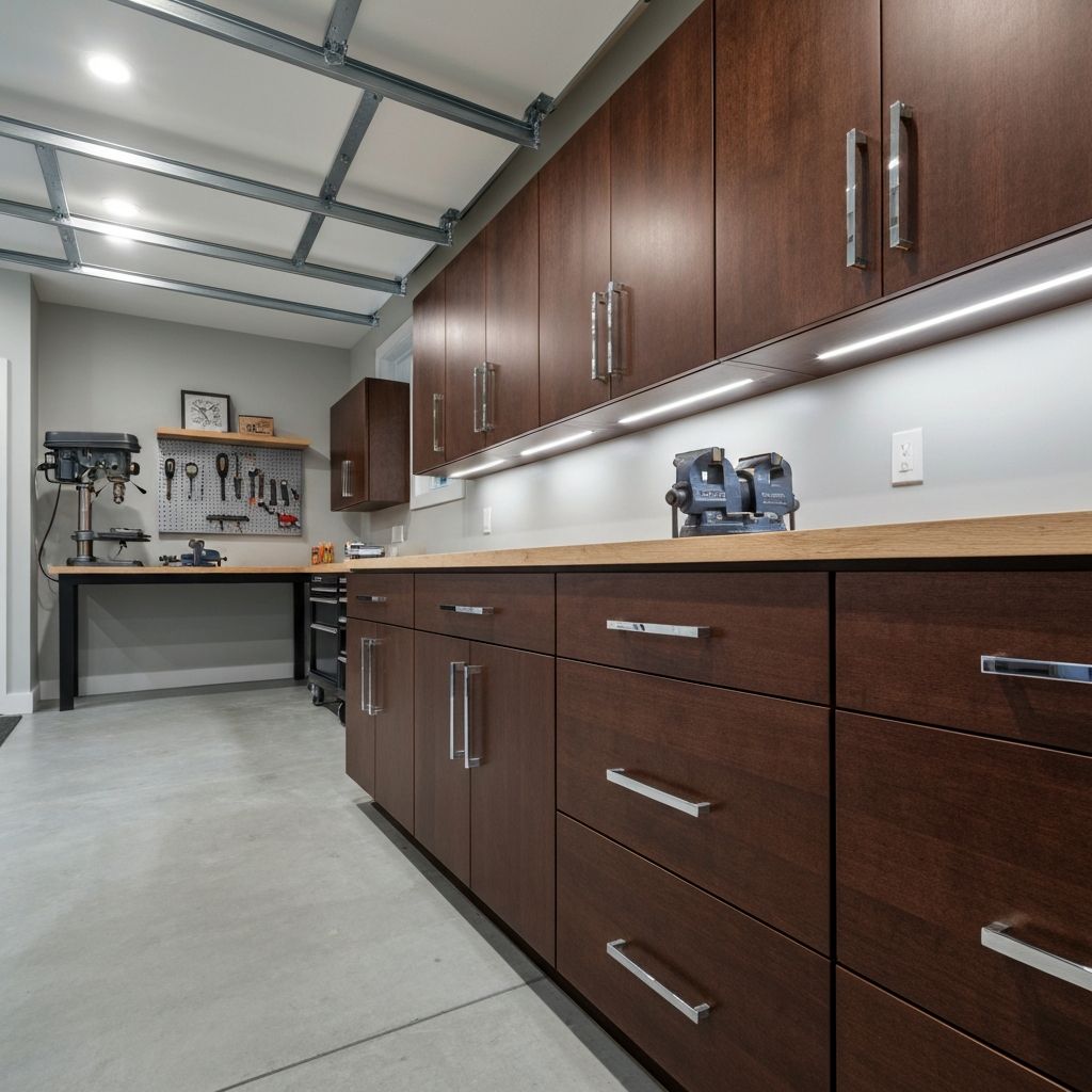 Custom Garage Cabinets - Professional garage storage solutions installation by Peak Garage Solutions